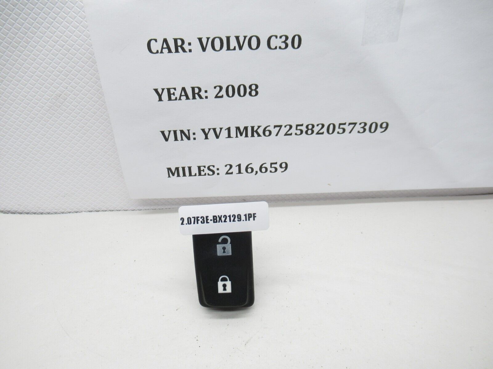 2008-2013 Volvo C30 Front Left Door Lock Control Switch 30773333 OEM