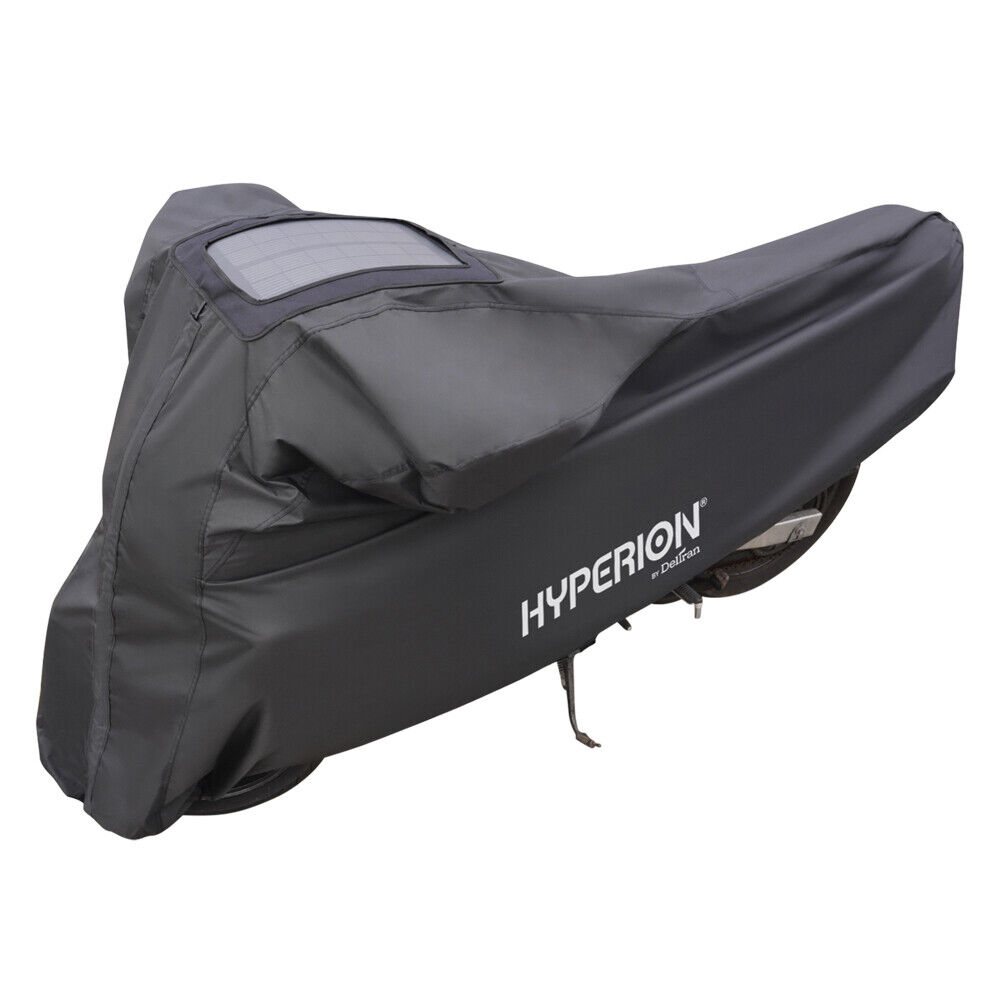 Hyperion Motorcycle Cover with Built-In Solar Charger - Large