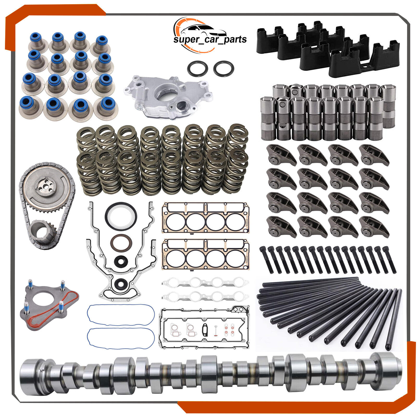 Sloppy Mechanics Stage 2 Cam Head Gaskets Kit for LS 97-07 4.8 5.3 5.7 6.0 6.2L