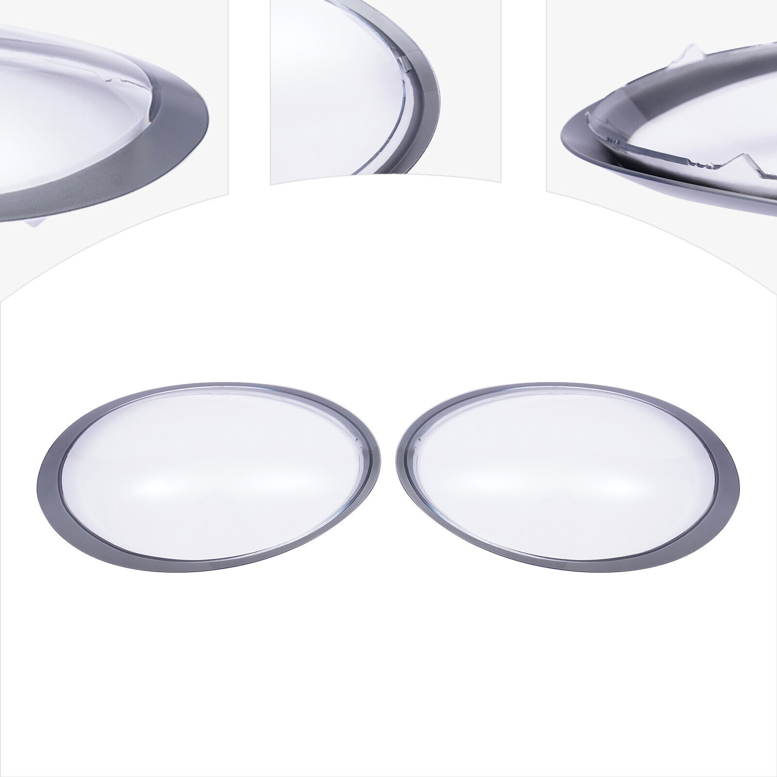 Pair Headlight Lens Cover For Porsche 991 911 Targa/Carrera 2013-2018 Left+Right