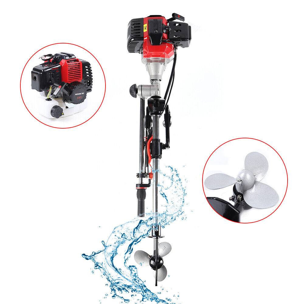 HANGKAI 2Stroke 6HP Outboard Motor Fishing Boat Engine Water Cooling CDI System