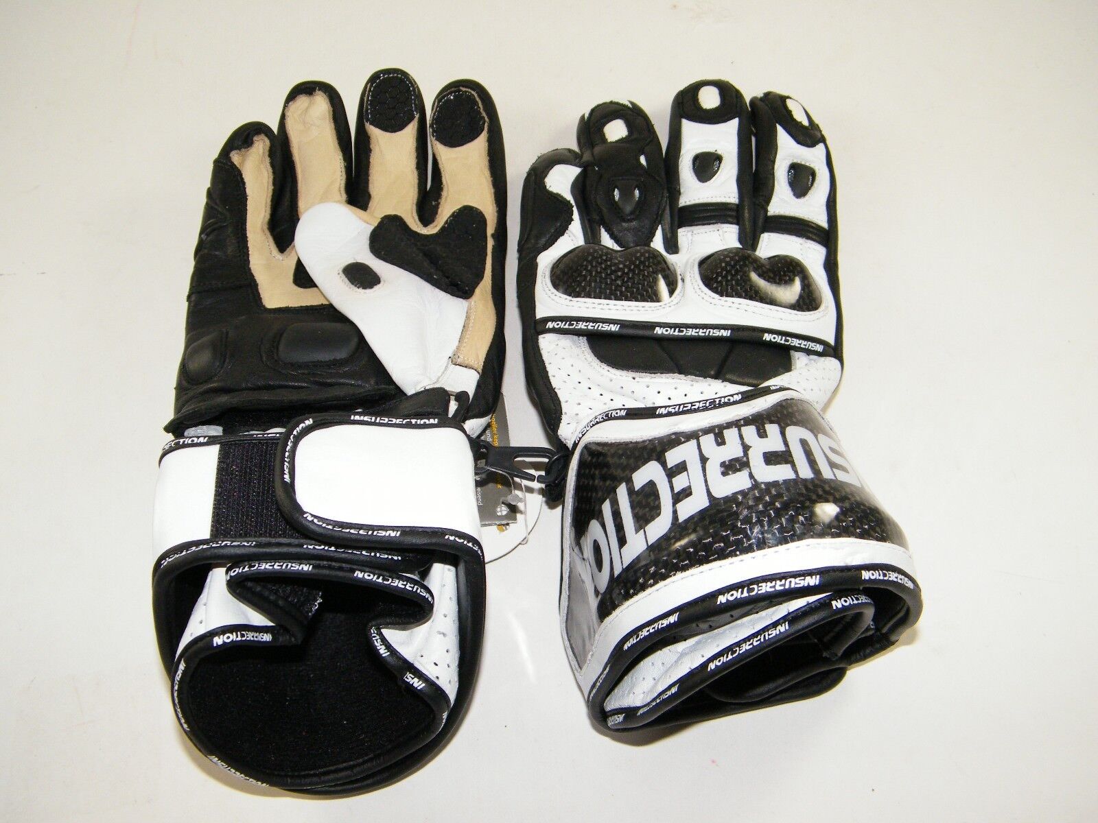 NEW RARE ~ INSURRECTION GENUINE LEATHER RACING GLOVES W/KEVLAR SIZE 4XL