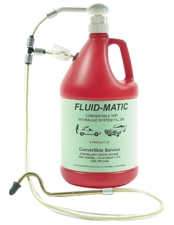 Fluid-Matic positive feed hydraulic filler system for convertible top syste...