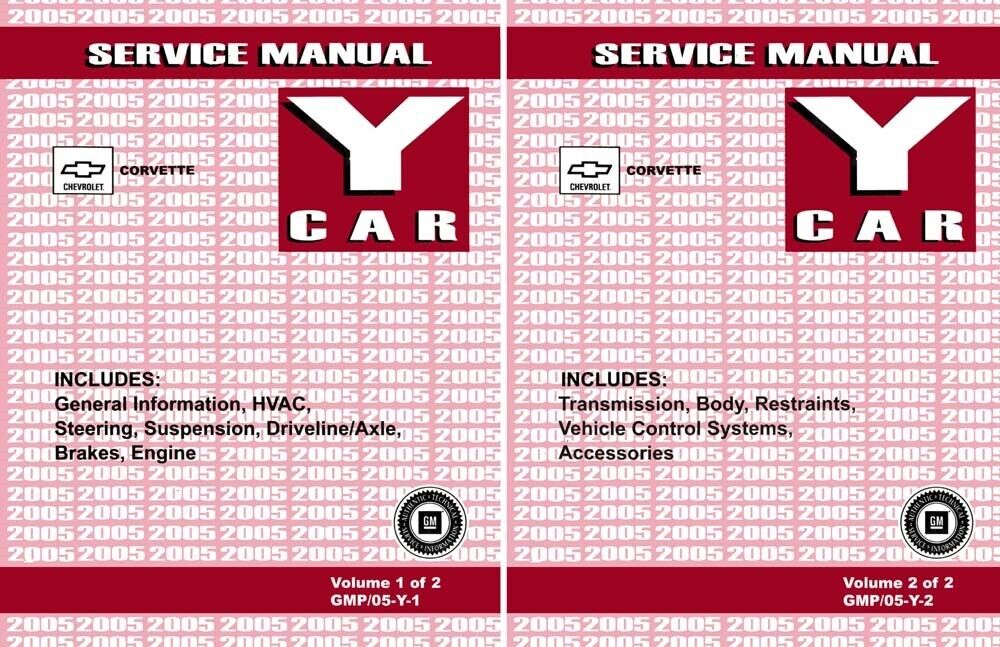 2005 Chevrolet Corvette Shop Service Repair Manual Book Engine Drivetrain
