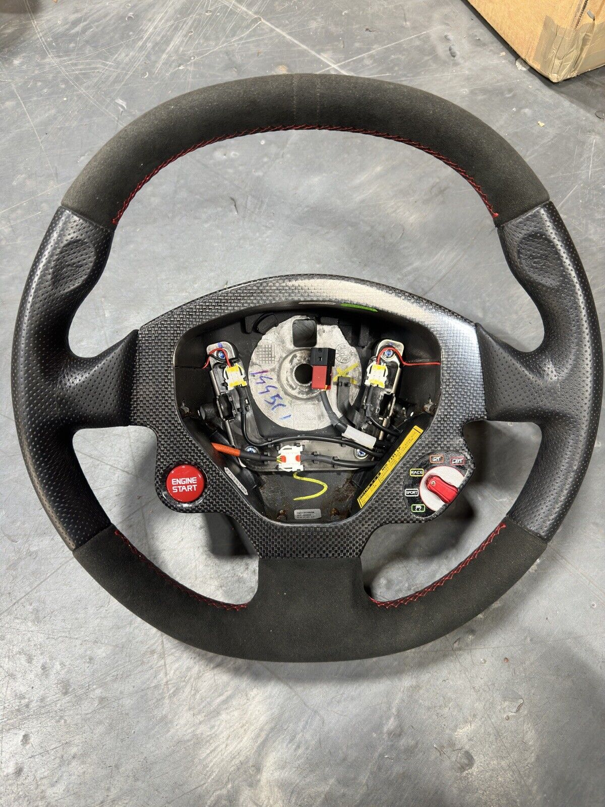 Ferrari F430 Scuderia Steering Wheel Carbon Fiber Paddles