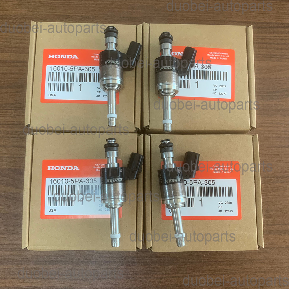 4PCS Fuel Injectors 16010-5PA-305 For 18-20 ACCORD CR-V CIVIC 1.5L TURBO