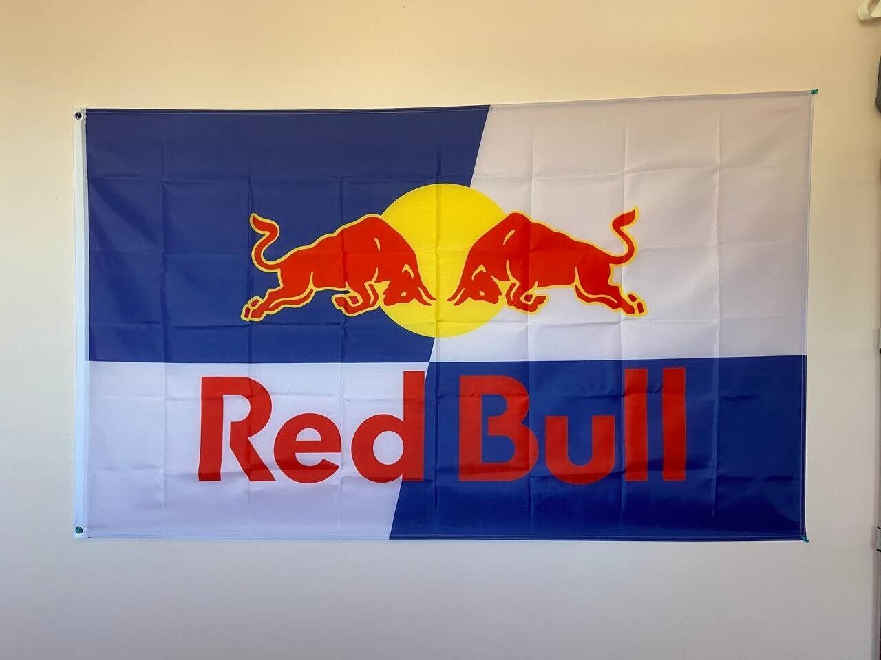 Red Bull Energy 3x5 ft Flag Racing Team Banner F1 Formula KTM Motorcycle MotoGP