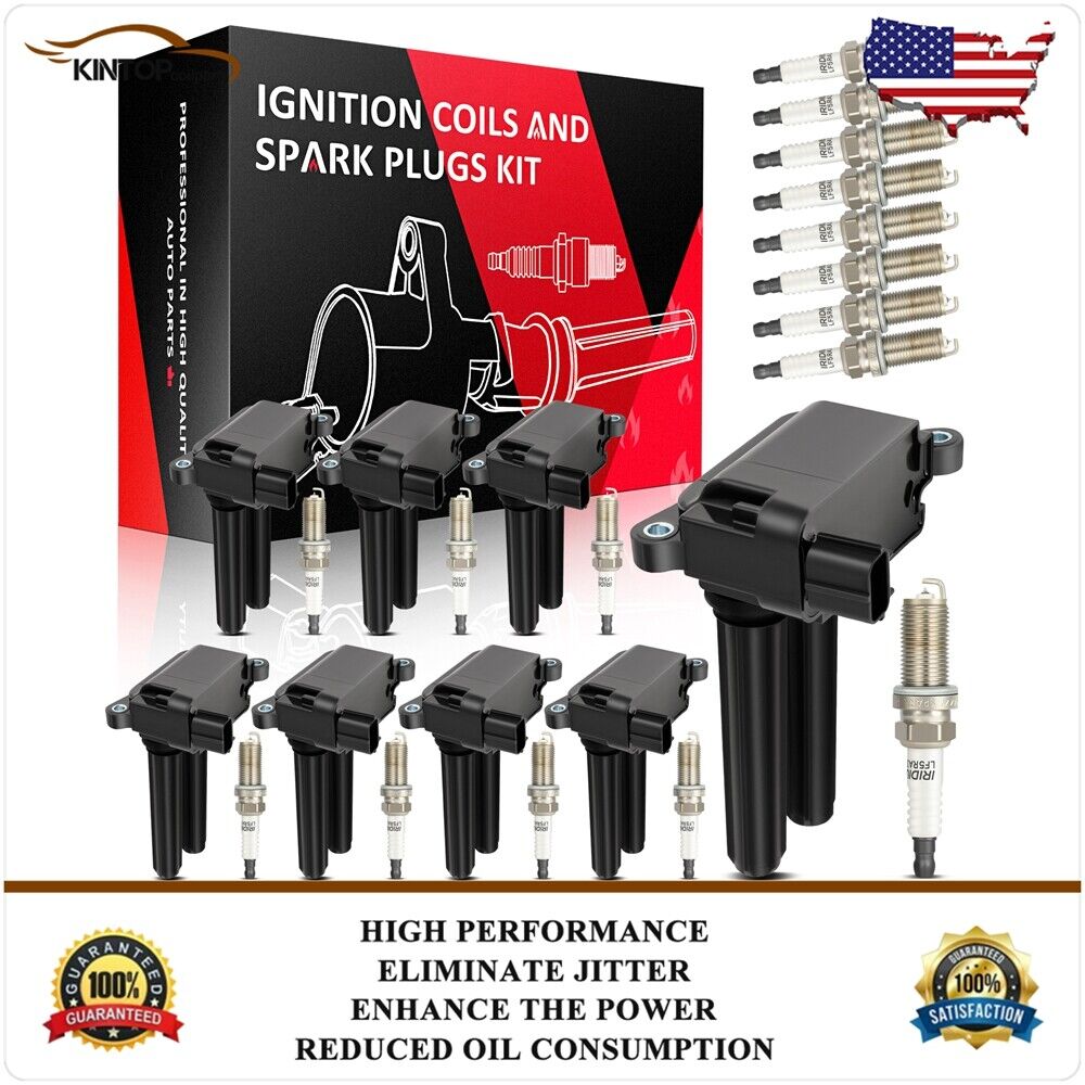 Ignition Coils & Spark Plugs Kit For Ram 1500 2500 3500 Truck V8 5.7L 2011-2019