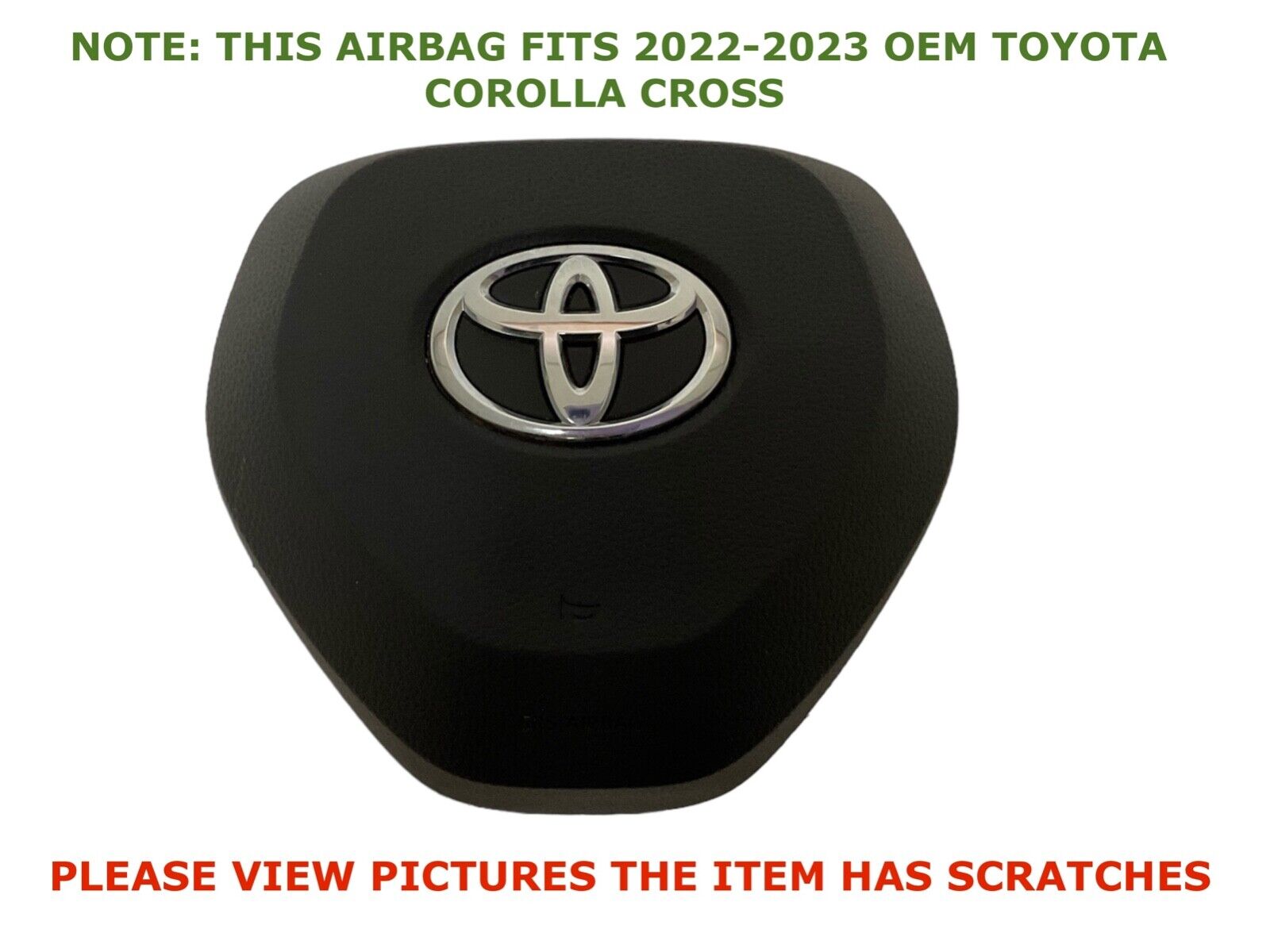 2022-2023 Toyota Corolla Cross driver wheel airbag BLACK 45130-02A20-C0