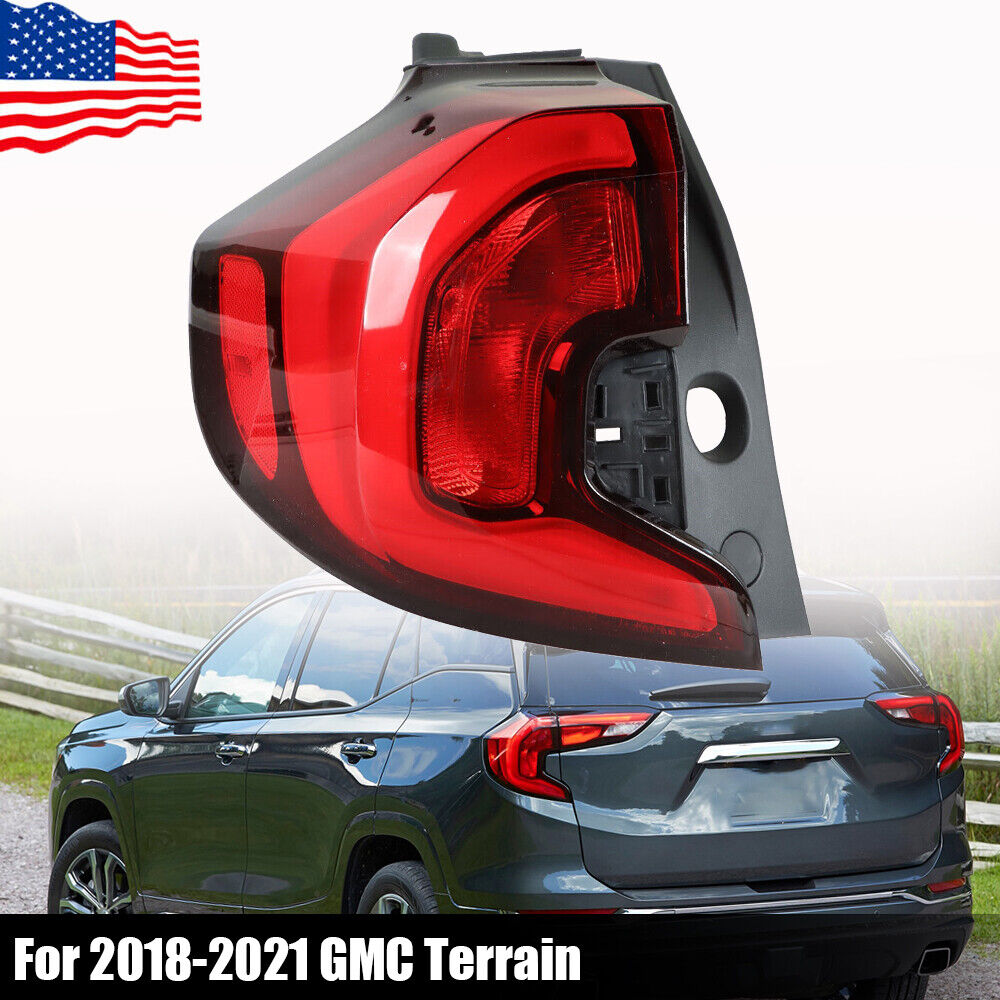 Left Driver Tail Light For 2018-2021 GMC Terrain SLE|SLT Rear Passenger Taillamp