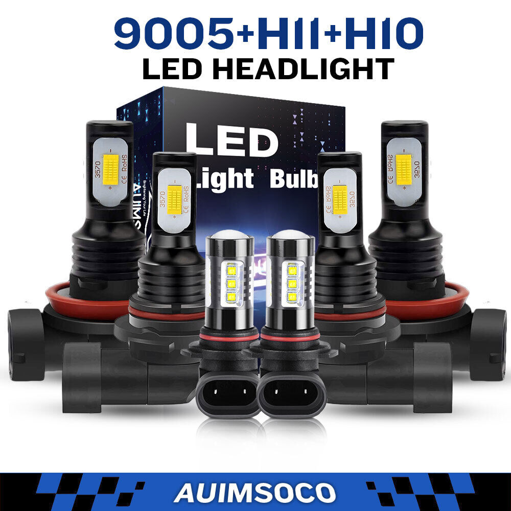 For Ram 1500 2500 3500 4500 2011-2017 Fog Light High & Low LED Headlight Kit