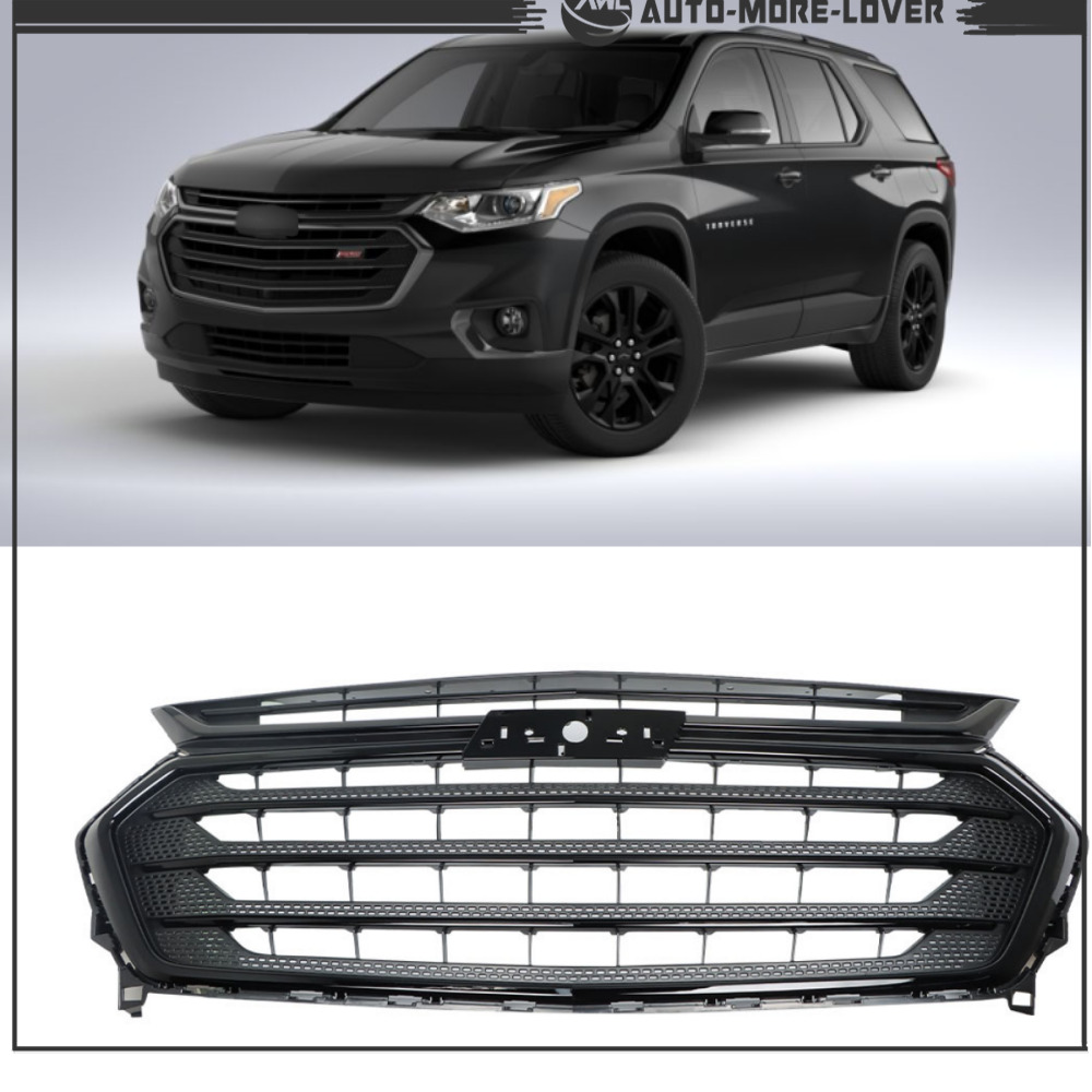 Front Upper Grille 84924280 Black  For 2018 2019 2020 2021 Chevrolet Traverse