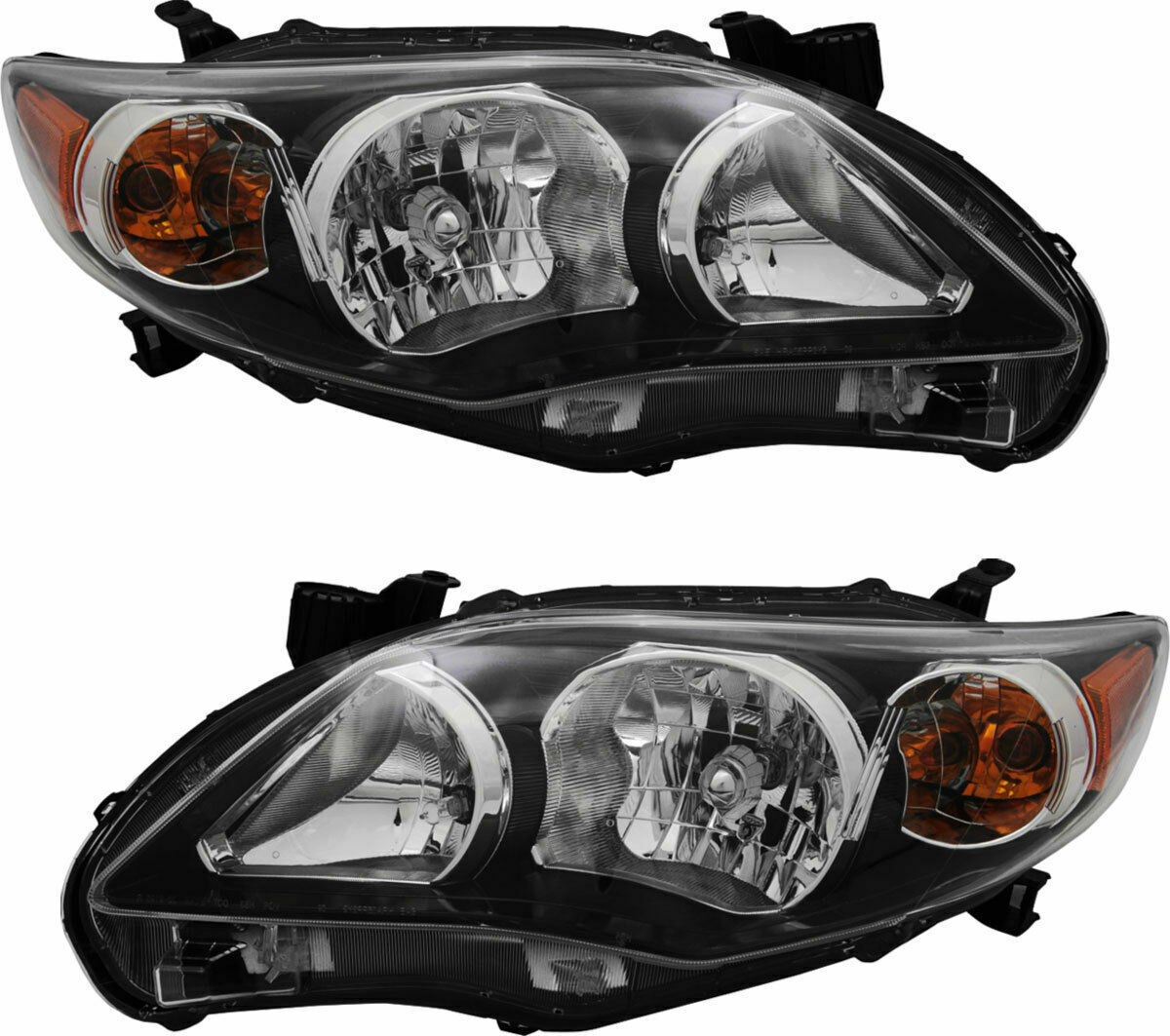 DEPO Headlight Set For 2011-2013 Toyota Corolla S XRS Driver & Passenger Side