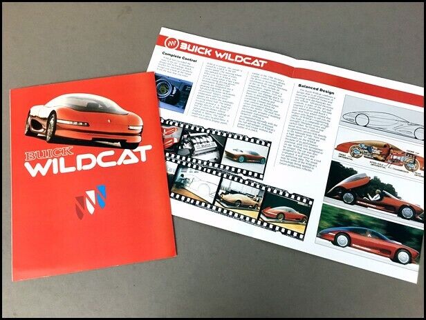 1985 Buick Wildcat Concept Prototype Original Car Sales Brochure Folder