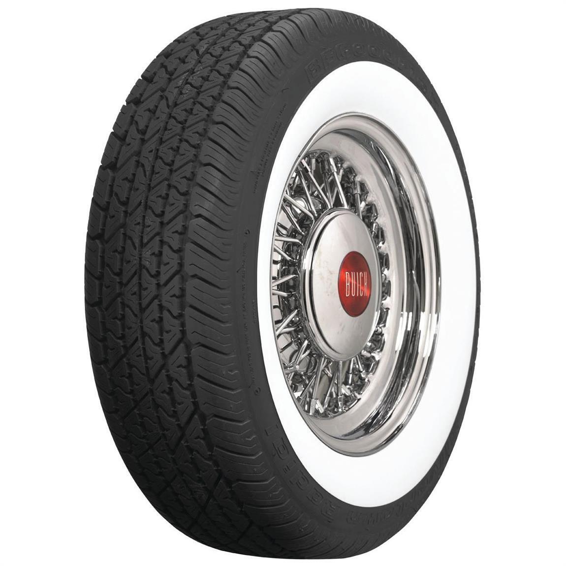 BF Goodrich 579403 Silvertown Whitewall Radial Tire, 205/75R15