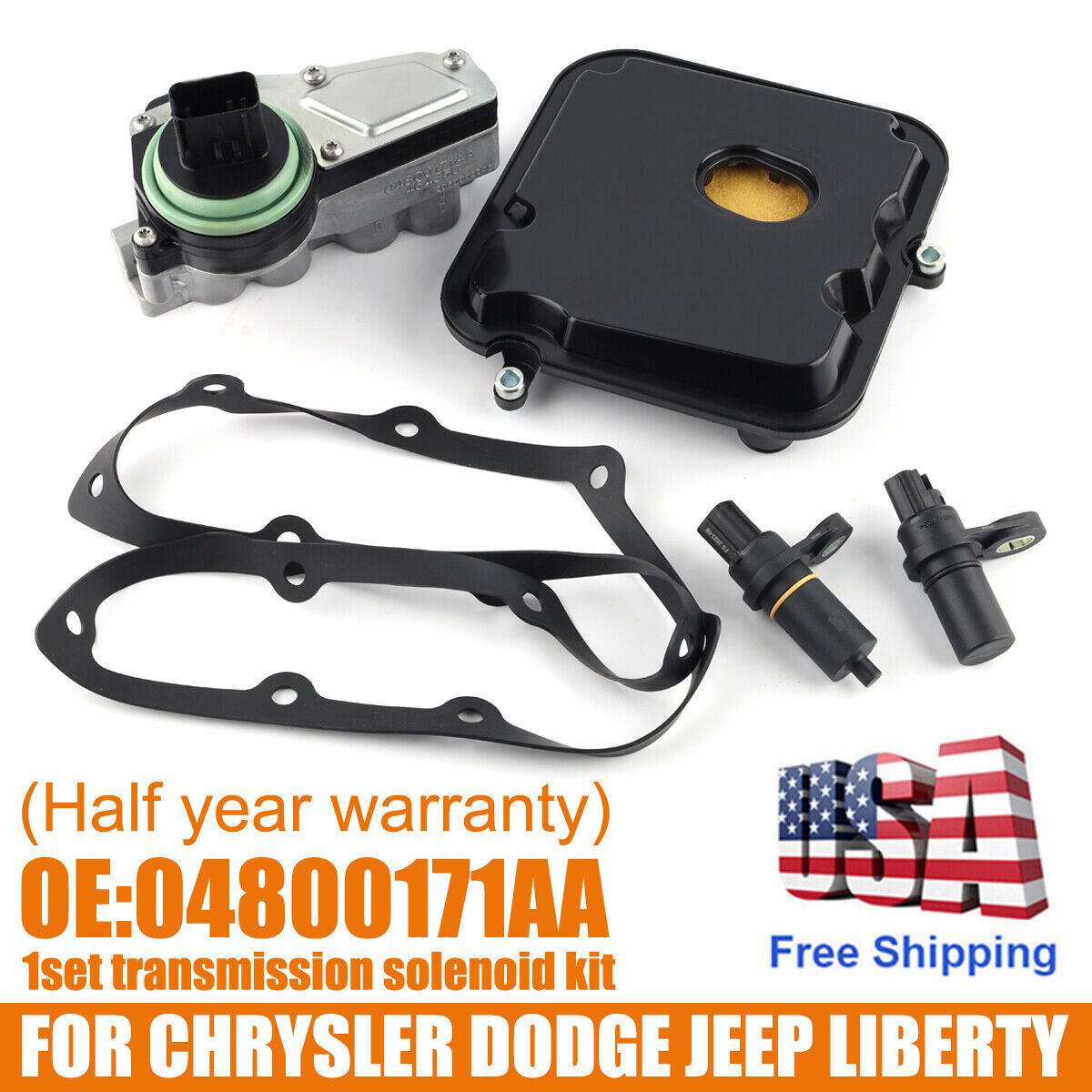 42RLE Liberty Transmission Shift Solenoid Block Pack Kit For Chrysler Dodge Jeep