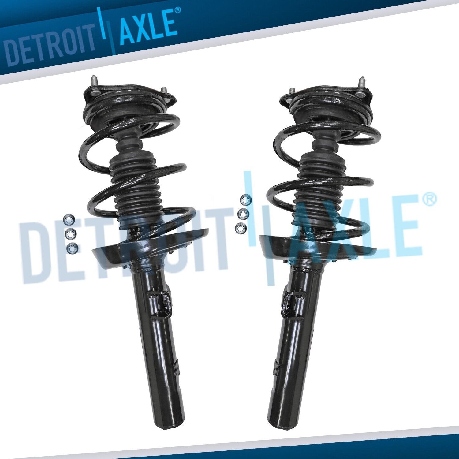 Front Driver and Passenger Side Strut w/ Coil Spring Set for Honda Civic Insight