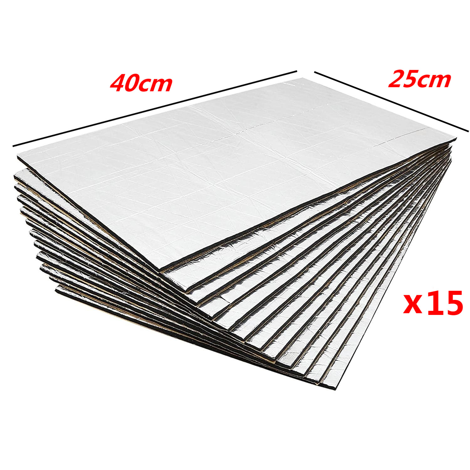 16 ~ 112Sqft Aluminum Foil Heat Shield Car Sound Deadener Mat Heat Insulation