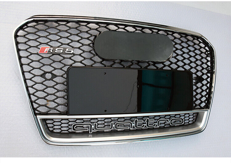 RS5 B8.5 Chrome Honeycomb Grill For Audi A5 S5 2012 2013 2014 2015 2016 Grille