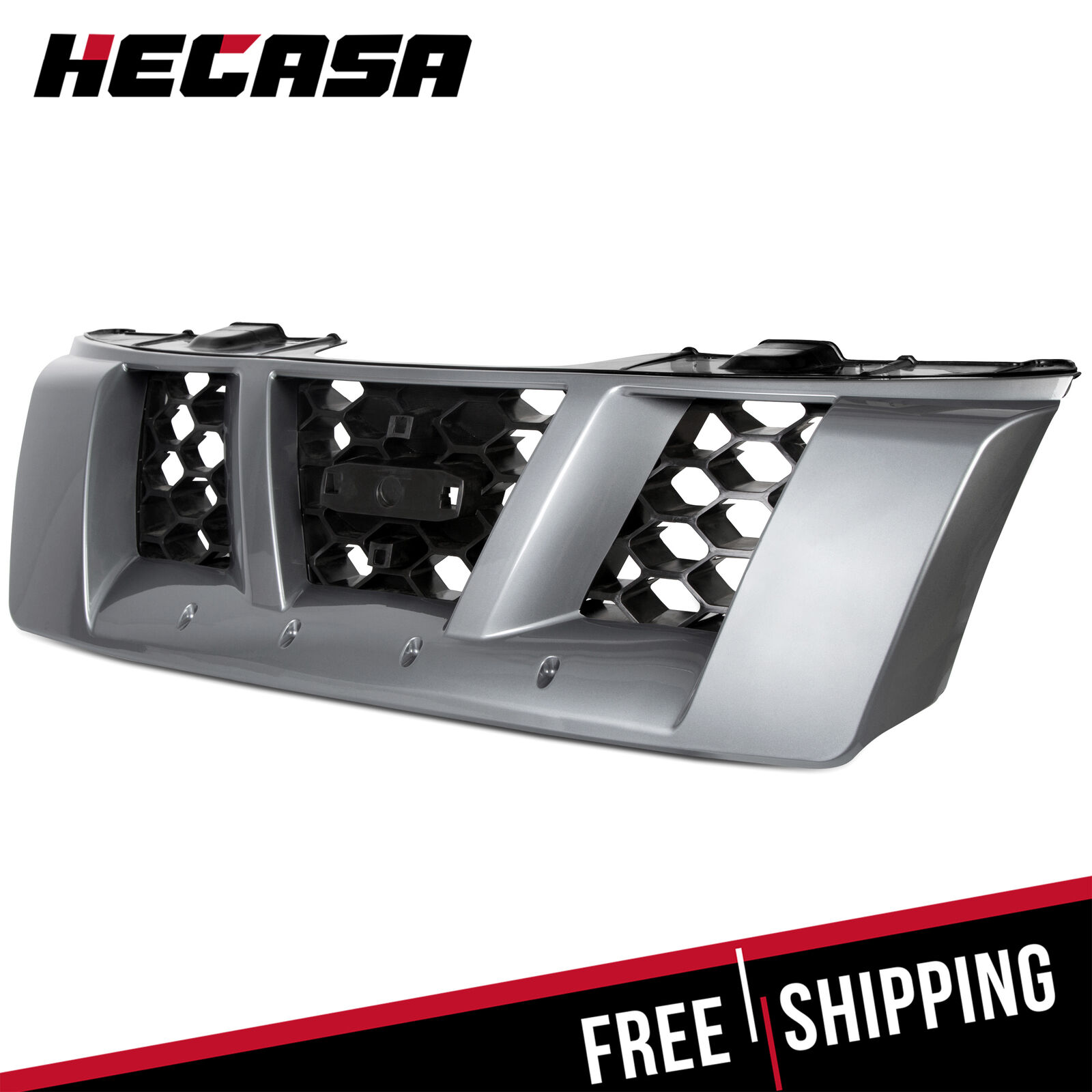 Gray Front Grille For 2005 2006 2007 2008  Nissan Xterra High quality plastic