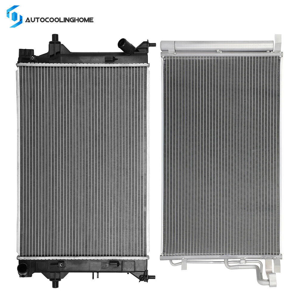 Cooling Radiator And A/C Condenser For 2017-18 2019 2020 Hyundai Elantra 2.0L l4
