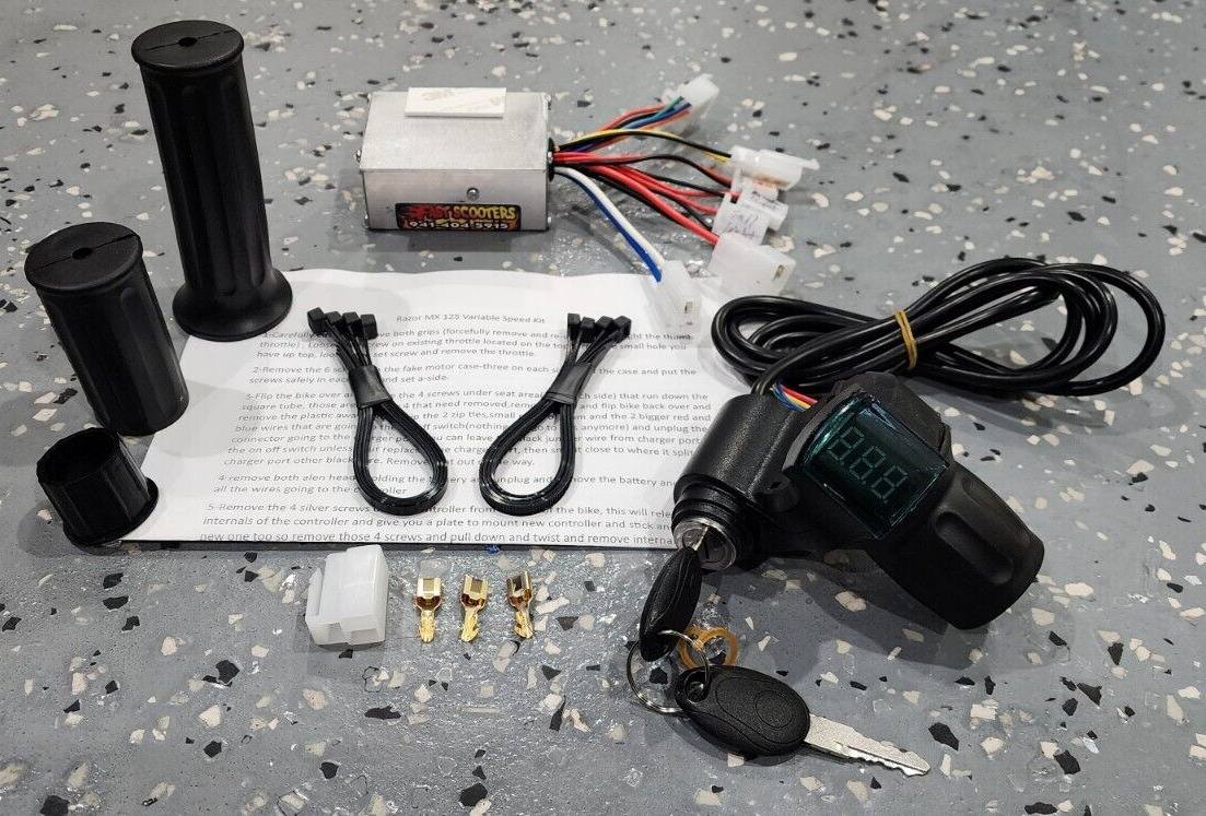 Razor MX125 Variable Speed Kit 12v, 18v Or 20v Controller And Throttle Kit