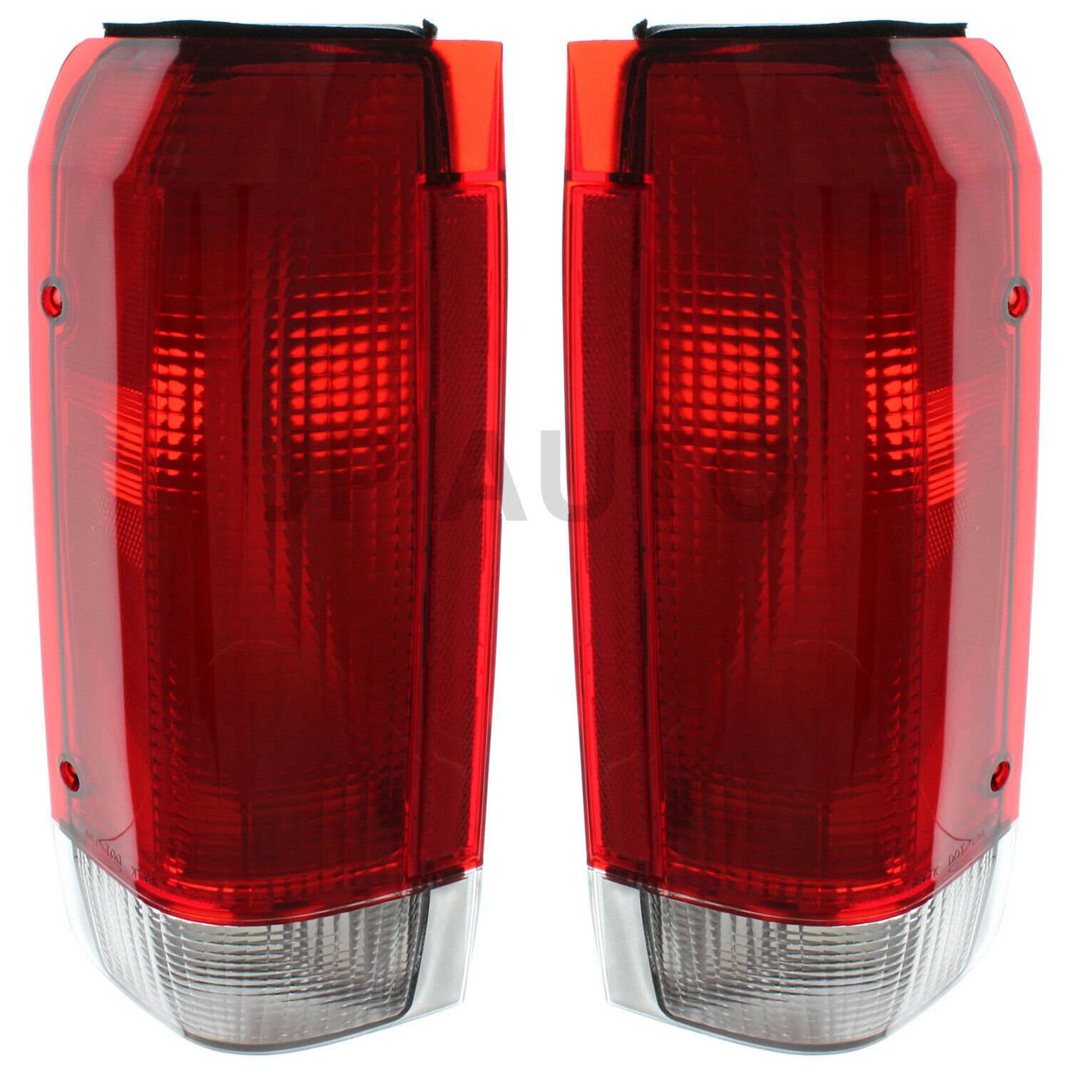 For 1987-1989 Ford F150 F250 F350 Bronco Tail Light Set Pair