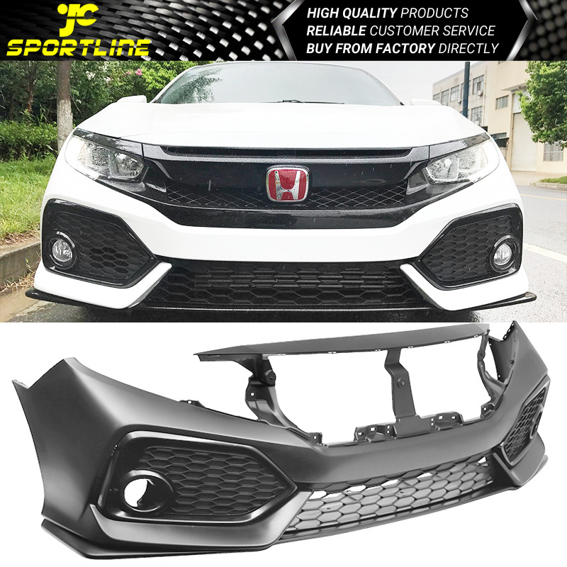 Fits 16-20 Honda Civic Si Sedan Coupe OE Style Front Bumper Conversion Bodykit