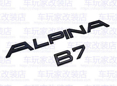 Matte Black Customized For Alpina B7 Car Trunk Emblem Badge Decal B3 B4 B5 B6 B7