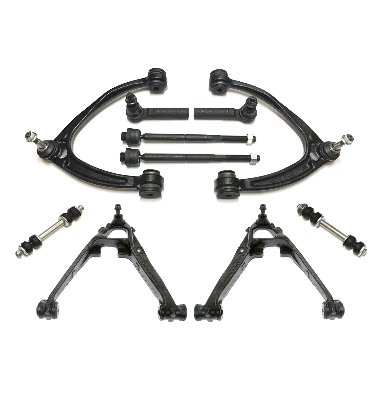 10 Pc Steering Suspension Kit for Control Arm Tie Rod Sway Bar for Chevrolet GMC