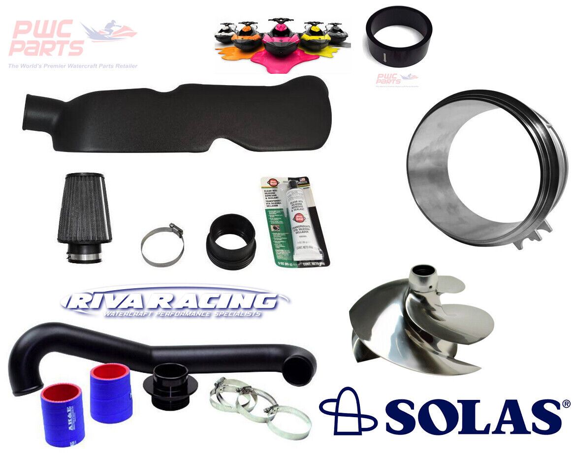SeaDoo SPARK PRO-1 Stage Kit RIVA Power Filter Free Flow Exhaust SOLAS Impeller