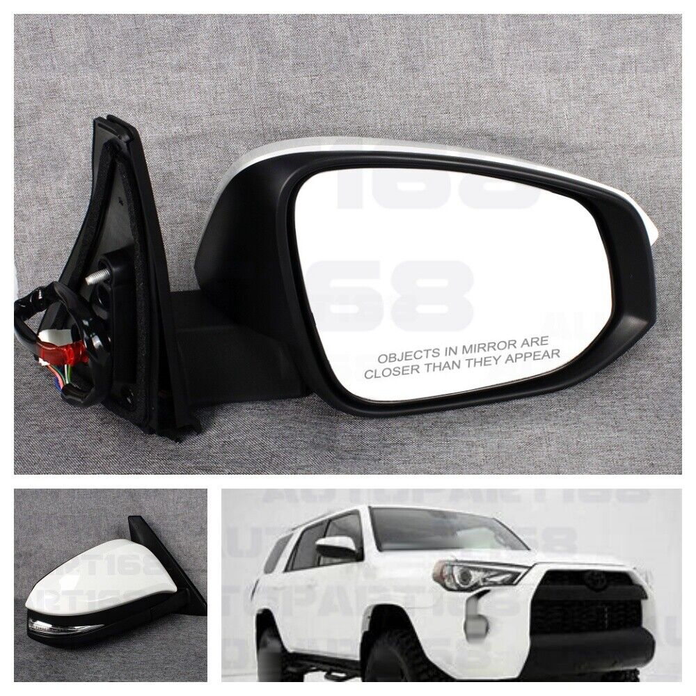 for Toyota 4Runner 2014-2021 Right White Pearl Turn Signal Light Heated Mirror