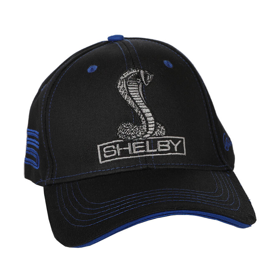 Shelby Snake Stitch Hat with Blue Accent * Mustang Cobra GT500 SHIPS FREE TO USA