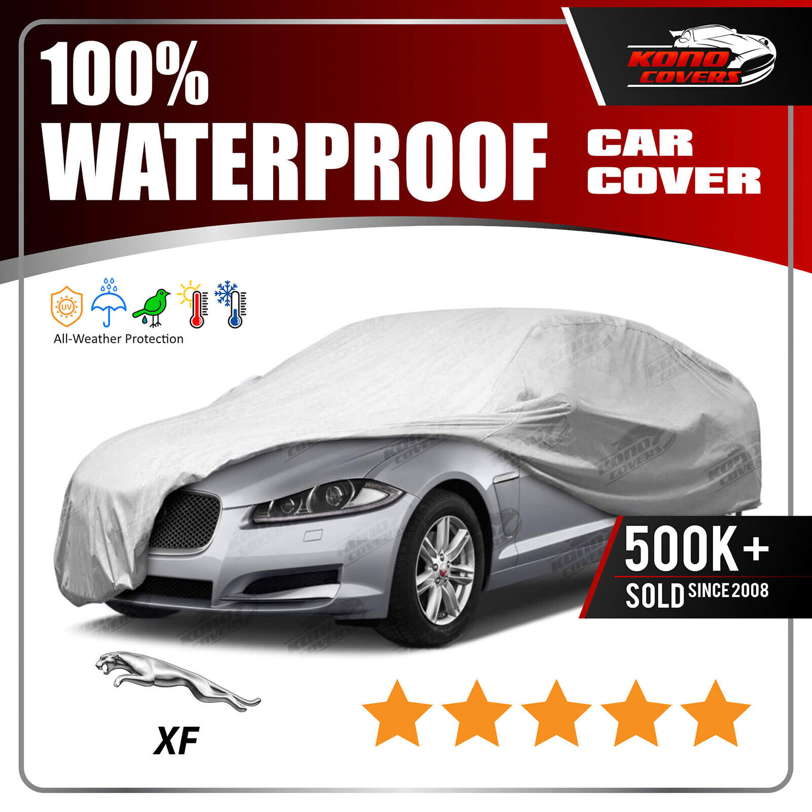 Jaguar Xf 6 Layer Waterproof Car Cover 2009 2010 2011 2012