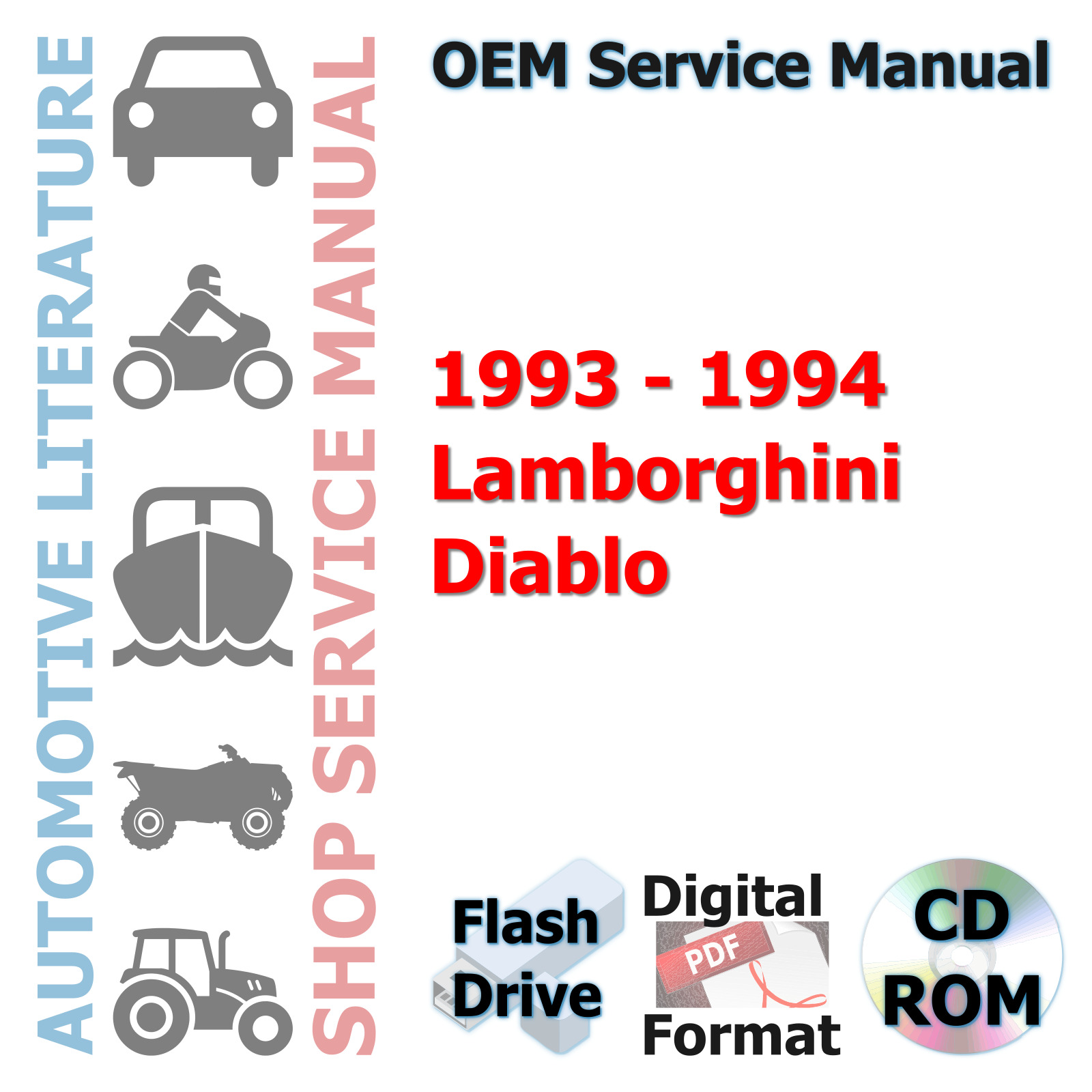 1993-1994 Lamborghini Diablo Complete Service Manual