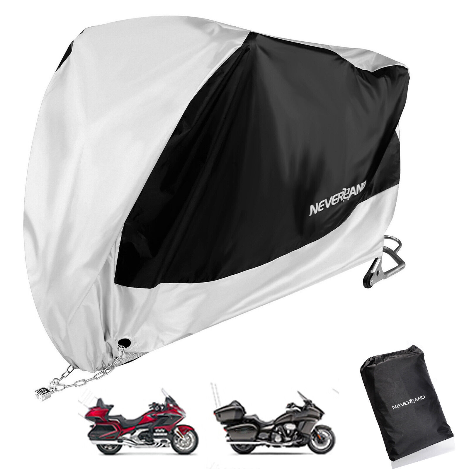 XXXL Motorcycle Cover Waterproof UV Protector Heavy Duty Fit For Honda Goldwing