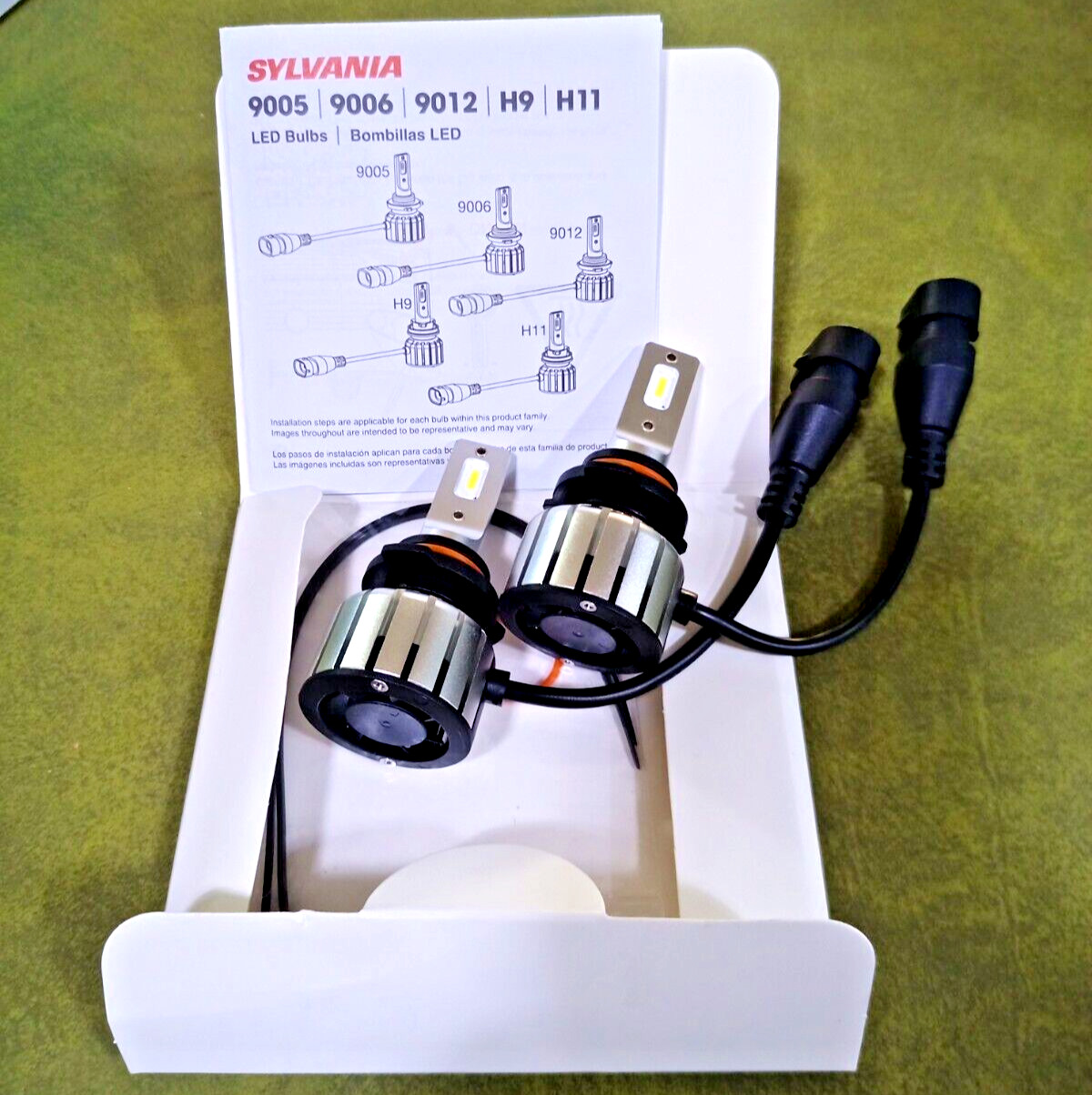 SYLVANIA 9006 LED FOG DRIVING LIGHTS 2 PACK OPEN BOX ✅ New Fast shipping