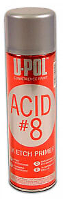 U-POL Premium Aerosols: Acid #8 Acid Etch Primer, Black, 15oz
