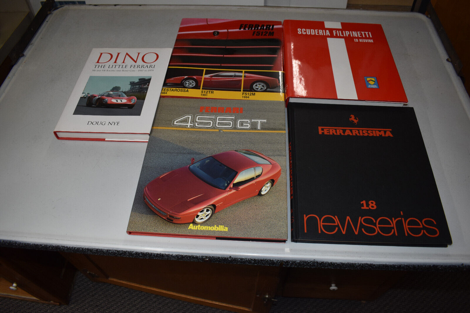 Ferrari  book lot 5 hard backs, good to new condition