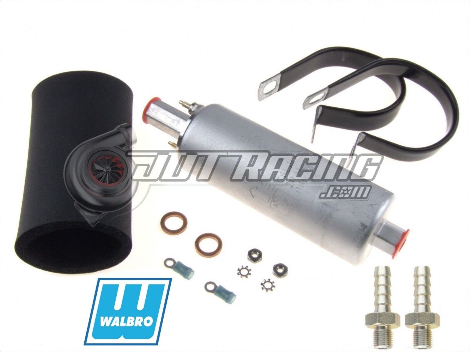 Genuine GSL392 Walbro TI 255LPH Inline High Pressure Fuel Pump w/ Install Kit