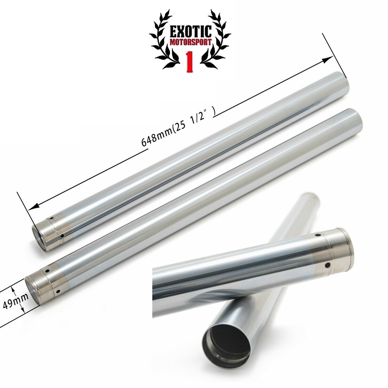 49 mm Fork Tubes  For Harley Dyna FXDC Super Glide Custom 06-17 FXD