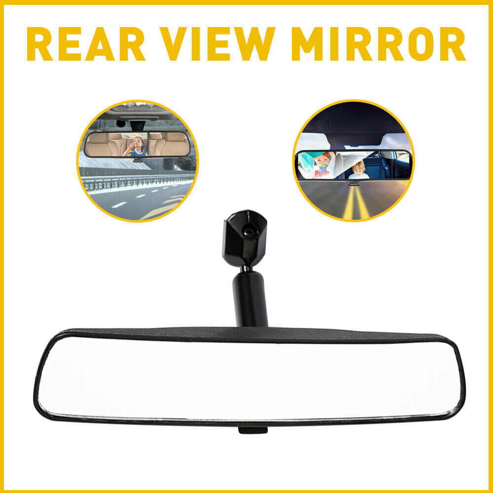 Rear View Mirror Interior Replacement 8'' Wide Angle Car Truck SUV Day Night