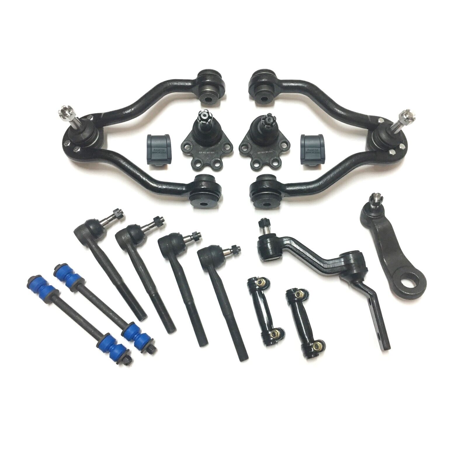 16 Pc Suspension Kit for Chevrolet & GMC K1500 88-91 Control Arm & Tie Rod Ends