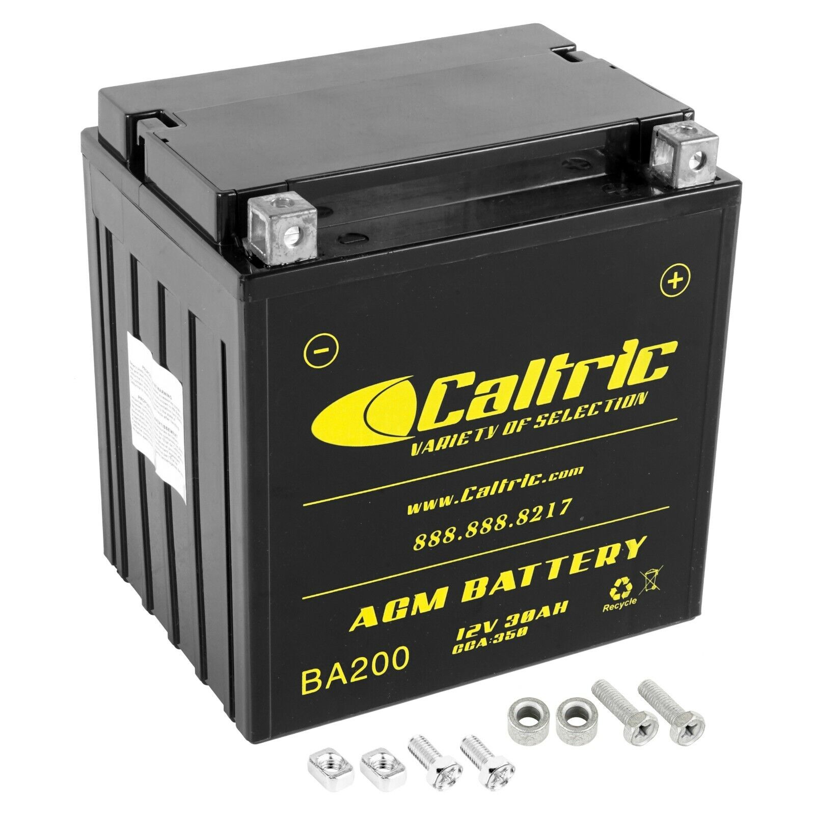 Caltric 4018013 4014609 AGM Battery for Polaris / 12V 30Ah CCA 350 / YIX30L-BS
