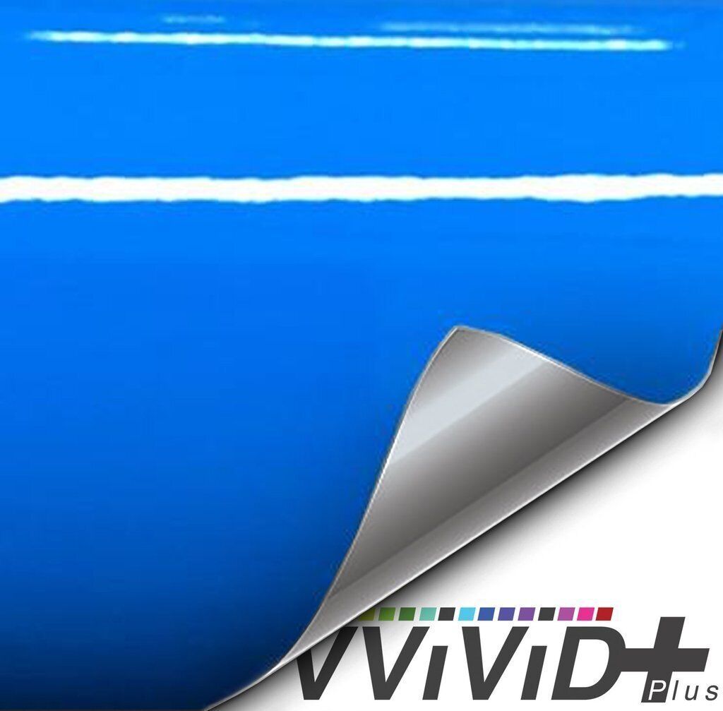 VVivid 2020 VVivid+ Gloss Smurf Blue (Porsche GT3 Blue) Vinyl Car Wrap | V197