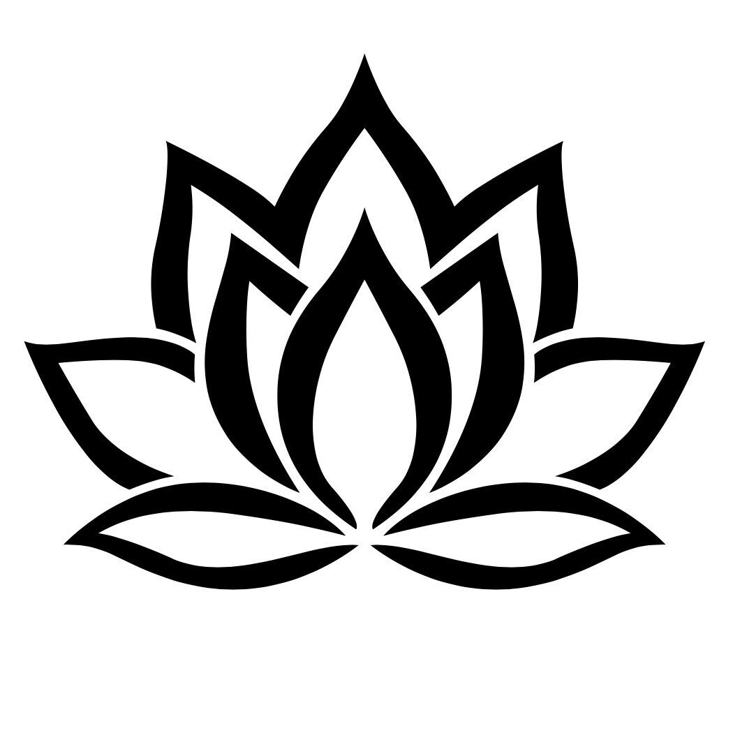 Lotus Flower Vinyl Die Cut Decal - JDM Anime Car Window Beauty Peace