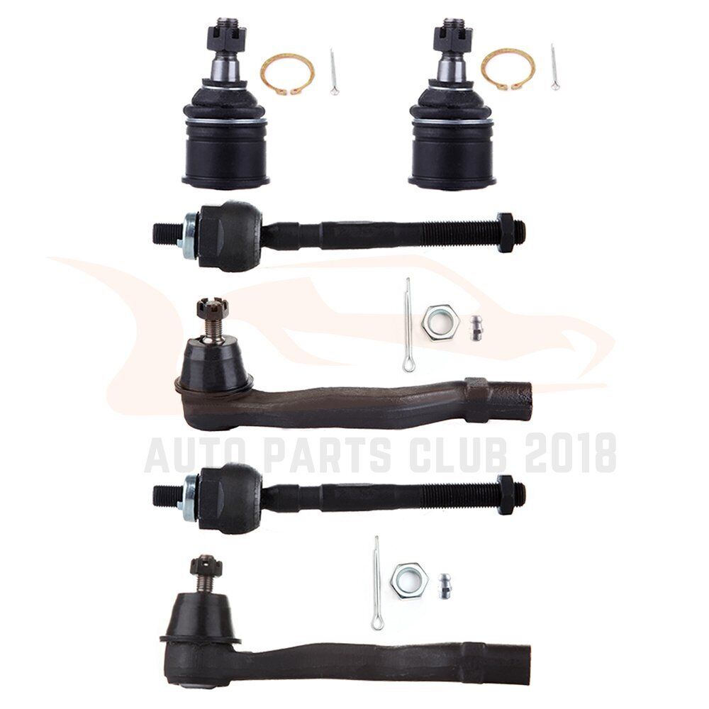 Suspension 6x For 1992-1997 Acura Integra Honda Civic Front Tie Rods Ball Joints