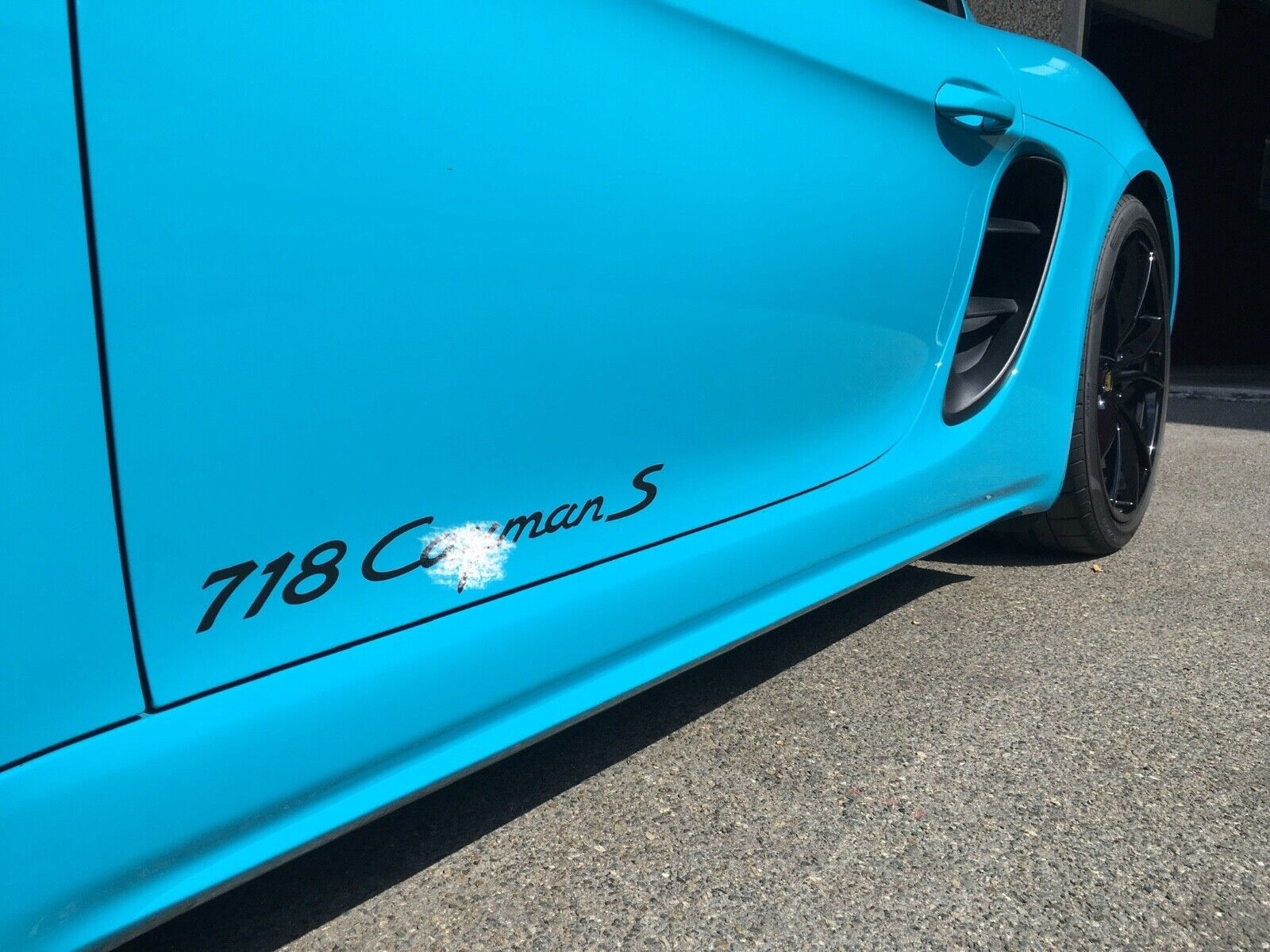 Custom 718 Cayman S Side Door Decals Set for Porsche Cayman 2015-2024 981 982