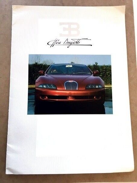 1993 Bugatti EB112 16-page BIG Original Car Sales Brochure Catalog and Letter