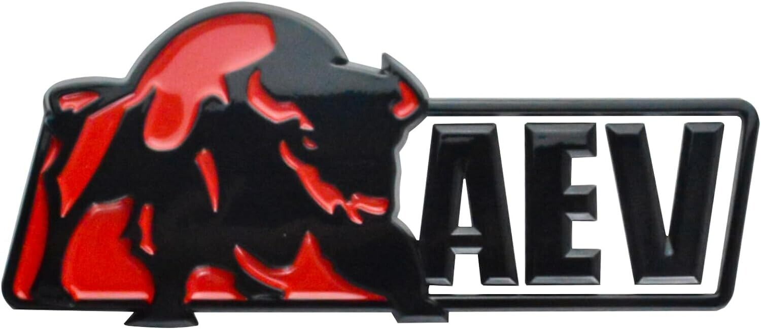 1Pc Colorado AEV Bison Emblem Badge Tailgate Nameplate Logo Decal ZR2 Black Red